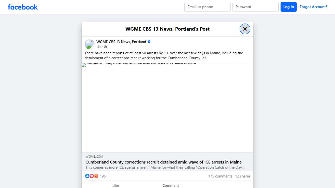 There have been reports of at... - WGME CBS 13 News, Portland Facebook